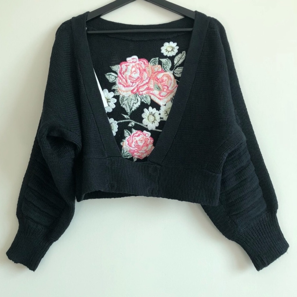 WILDFOX Secret Garden Embroidered Cardigan - Picture 2 of 6